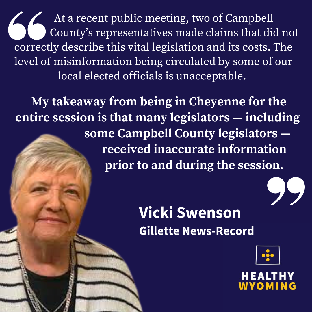 Gillette Resident Speaks Out about Accurate Information - Healthy Wyoming